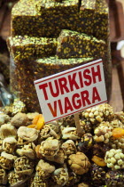 Turkey, Istanbul, Eminonu, Misir Carsisi, Spice Market interior.