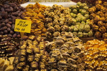 Turkey, Istanbul, Eminonu, Misir Carsisi, Spice Market interior.