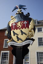 England, West Sussex, Arundel, town coat of arms.