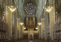 England, West Sussex, Shoreham-by-Sea, Lancing College Chapel interior.