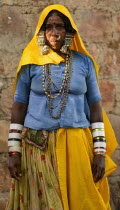 India, Karnataka, Lambani Gypsy Tribal forest dwellers, now settled in 30-home rural hamlets. Related to the Rabaris gypsies of Kutch, Gujarat.