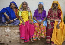 India, Karnataka, Lambani Gypsy Tribal forest dwellers, now settled in 30-home rural hamlets. Related to the Rabaris gypsies of Kutch, Gujarat.