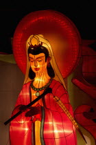 Singapore, Guan Yin Lantern during the mid Autumn Lantern Festival.