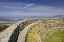 Ireland, County Donegal, Grianan of Aileach ring fort circa 1000AD, overlooking Inishowen.