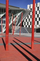 Ireland, County Dublin, Dublin City, Grand Canal Theatre modern 2000 seat  auditorium in the Docklands area designed by architect Daniel Libeskin.