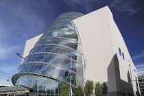 Ireland, County Dublin, Dublin City, North Wall Quay, CCD convention centre, designed by architect Kevin Roche.