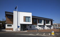 England, East Sussex, Lewes, Exterior of the new Police station.