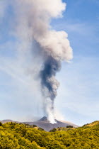 Italy, Sicily, Mount Etna erupting on 8th September 2011