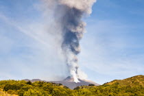 Italy, Sicily, Mount Etna erupting on 8th September 2011