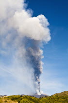 Italy, Sicily, Mount Etna erupting on 8th September 2011.