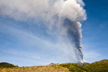 Italy, Sicily, Mount Etna erupting on 8th September 2011.