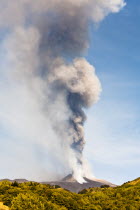 Italy, Sicily, Mount Etna erupting on 8th September 2011.