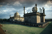 India, Karnataka, Bijapur, Ibrahim Rauza, Constructed by Ibrahim Adil Shah II for Queen Taj Sultana in the seventeenth century.