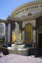 USA, Nevada, Las Vegas, Entrance to Caesars Palace.