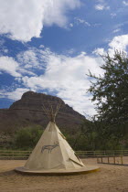 USA, Arizona, Grand Canyon, Tepee below Spirit Mountain.