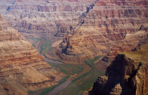 USA, Arizona, Grand Canyon, Aerial view of the western Grand Canyon.