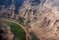 USA, Arizona, Grand Canyon, Aerial view of the western Grand Canyon.