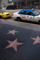 USA, California, Los Angeles, Hollywood Walk of Fame.