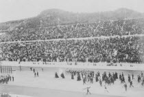 Greece, Attica, Athens, Opening ceremony of the 1896 Games of the I Olympiad in the Panathinaiko stadium, the arrival of the Royal Party.