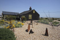 England, Kent, Romney Marsh, Dungeness, Prospect Cottage former home of Derek Jarman.