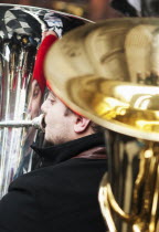 England, London, St Pauls Cathedral, Tuba Carols an annual Christmas charitable musical performance.