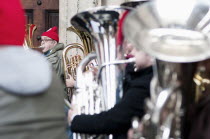 England, London, St Pauls Cathedral, Tuba Carols an annual Christmas charitable musical performance.