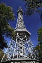 Czech Republic, Bohemia, Prague, Petrin Lookout Tower built 1891.