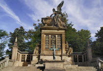Czech Republic, Bohemia, Prague, Vysehrad Cemetery, Slavin Pantheon Hall of Fame.