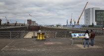 Ireland, North, Belfast, Titanic Quarter, Thompson Graving Dry Dock where RMS Titanic was built.