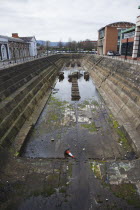 Ireland, North, Belfast, Clarendon Dock, Disused dry dock.