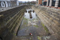 Ireland, North, Belfast, Clarendon Dock, Disused dry dock.