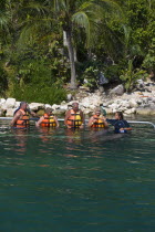 Mexico, Quintana Roo, Puerto Aventuras, Puerto Aventuras Marina,  Dolphin Experience.