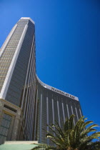 USA, Nevada, Las Vegas, View looking up to Mandalay Bay Hotel.  