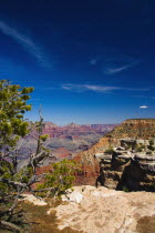 USA, Arizona, Grand Canyon. View across the Grand Canyon.