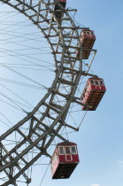 Austria, Vienna, The Wiener Riesenred or Giant Wheel is one of the oldest Ferris wheels in the world, erected in 1897 to celebrate the Golden Jubilee of Emperor Franz Joseph 1.