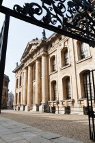 England, Oxfordshire, Oxford, The Clarendon building, designed by Nicolas Hawksmoor to house the Oxford University Press, built between 1711-15.