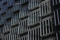 England, London, Southwark, Detail of the exterior of a modern office building next to City Hall.