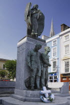 Ireland, County Cork, Cobh, Memorial to the victims of the Lusitania sinking.