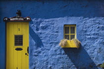 Ireland, County Cork, Kinsale, terrace cottage known as the Mansion House.