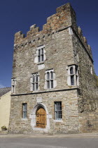 Ireland, County Cork, Kinsale, Exterior of the 16th century Desmond castle.