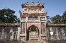 Vietnam, Hue, Cong Gate at the tomb of Emperor Tu Duc.