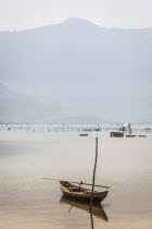 Vietnam, Hue, Lang Co, Tranquil lagoon near Danang.