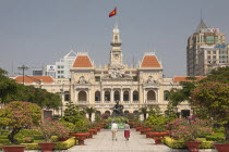 Vietnam, Ho Chi Minh City, Peoples Committee Building, formerly Hotel de Ville.