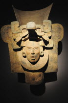 Mexico, Federal District, Mexico City, Museo Nacional de Antropologia, Urn 100 BC-200 AD from Monte Alban.