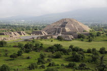 Mexico, Anahuac, Teotihuacan, Pyramid de la Luna.