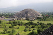 Mexico, Anahuac, Teotihuacan, Pyramid de la Luna.