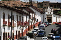 Mexico, Michoacan, Patzcuaro, Street scene.