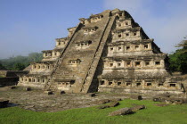 Mexico, Veracruz, Papantla, El Tajin archaeological site, Pyramide de los Nichos.