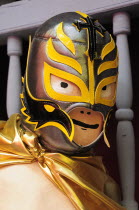 Mexico, Bajio, Queretaro, Lucha libre or wrestling mask.