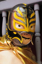 Mexico, Bajio, Queretaro, Lucha libre or wrestling mask.